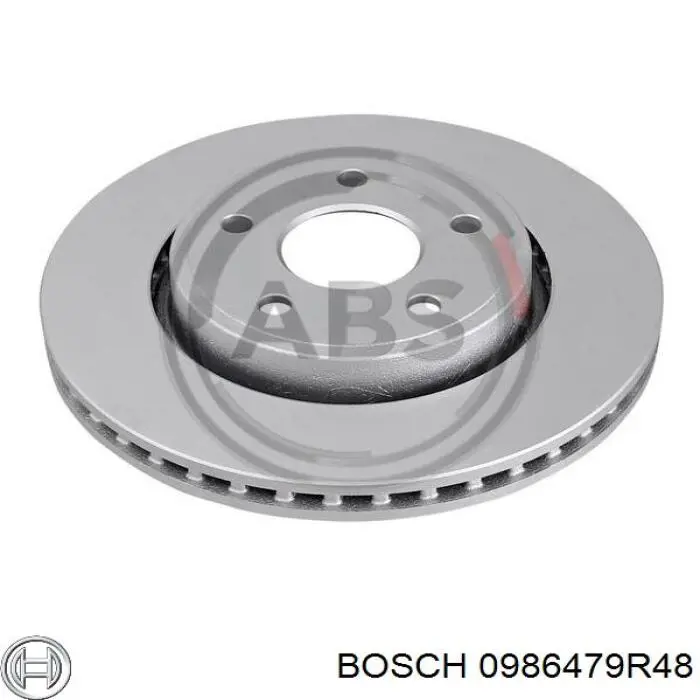 0986479R48 Bosch disco de freno delantero