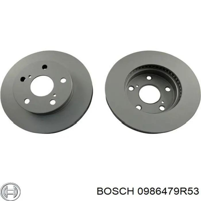 0986479R53 Bosch freno de disco delantero