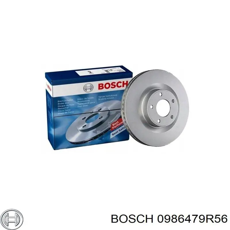 0986479R56 Bosch freno de disco delantero