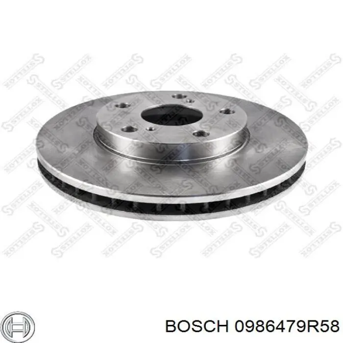 Disco de freno 0986479R58 Bosch