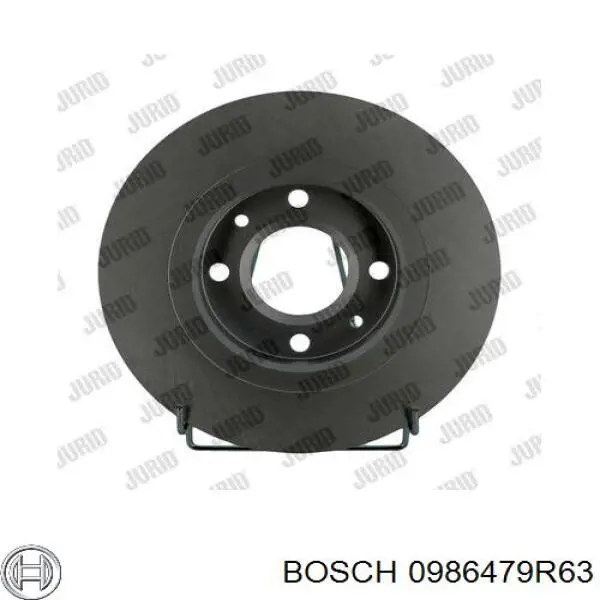 0986479R63 Bosch disco de freno delantero