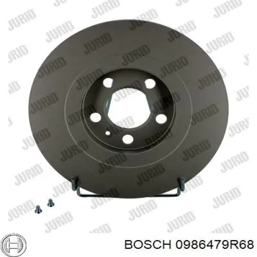Comprar 0986479R68 Bosch Freno de disco delantero
