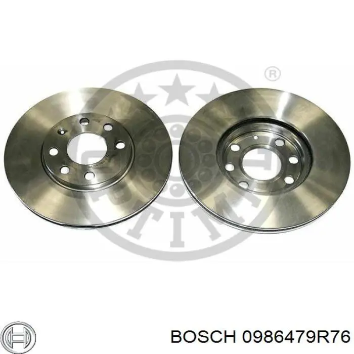 Disco de freno 0986479R76 Bosch