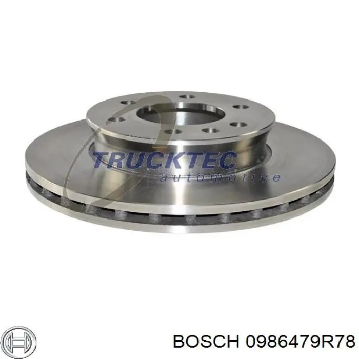 Disco de freno 0986479R78 Bosch