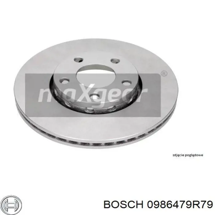 Disco de freno delantero Bosch 0986479R79
