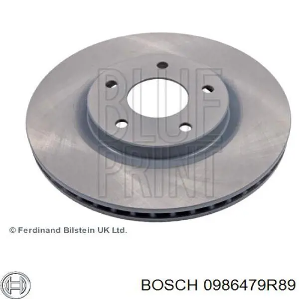 0986479R89 Bosch freno de disco delantero