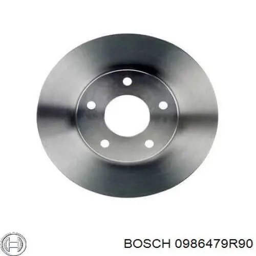 0986479R90 Bosch disco de freno delantero