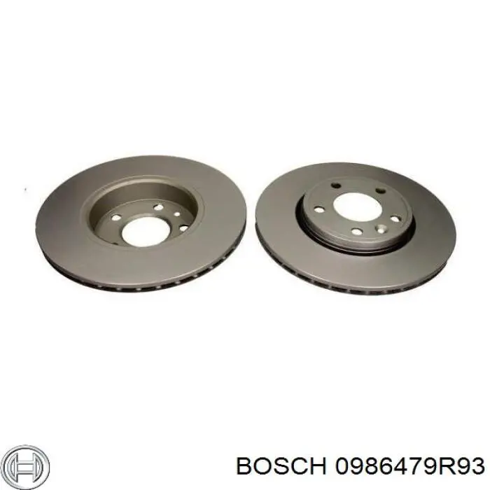 0986479R93 Bosch disco de freno delantero