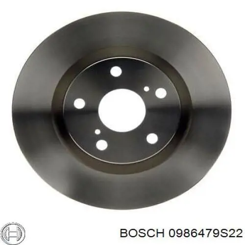 0986479S22 Bosch disco de freno delantero
