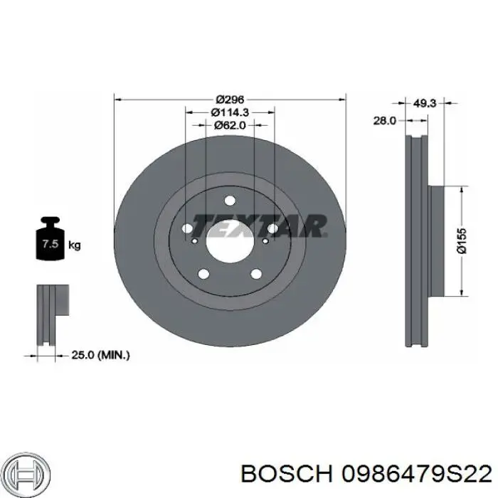 Frenos delanteros Bosch 0986479S22 precio, desde 44,42 EUR