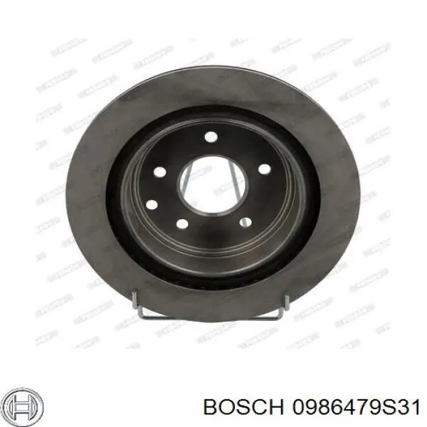 Disco de freno trasero 0986479S31 Bosch