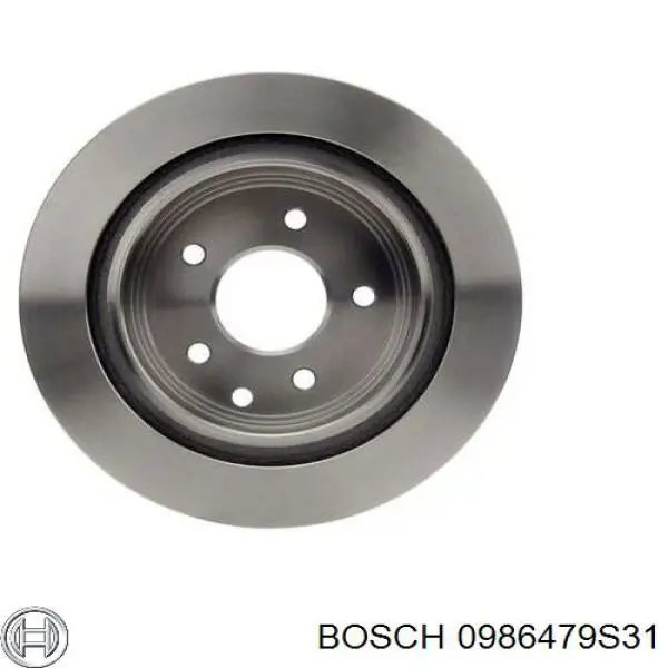 0986479S31 Bosch disco de freno trasero
