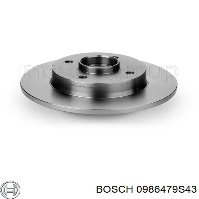 Disco de freno trasero Peugeot 208 CA, CC