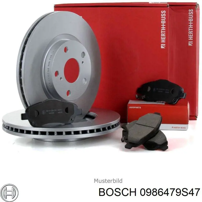 0986479S47 Bosch disco de freno delantero