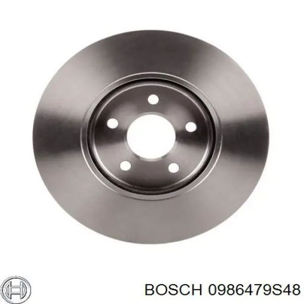 0986479S48 Bosch disco de freno delantero
