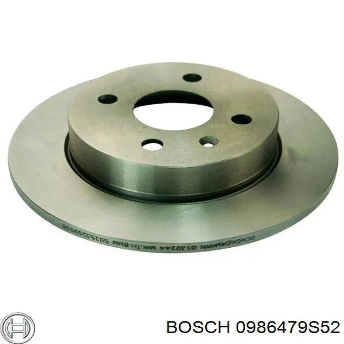 0986479S52 Bosch disco de freno trasero