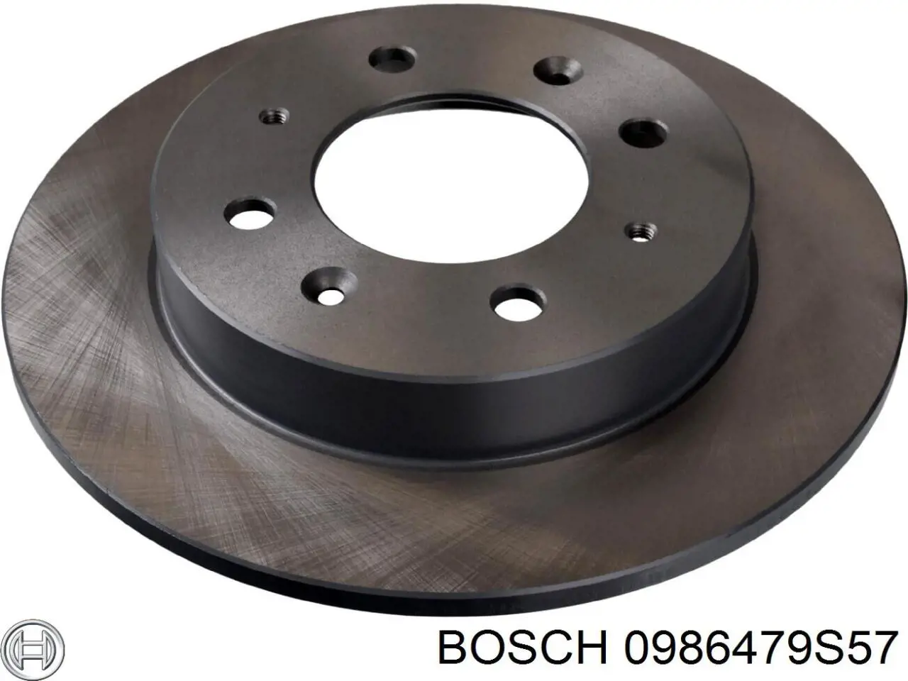 0986479S57 Bosch disco de freno trasero