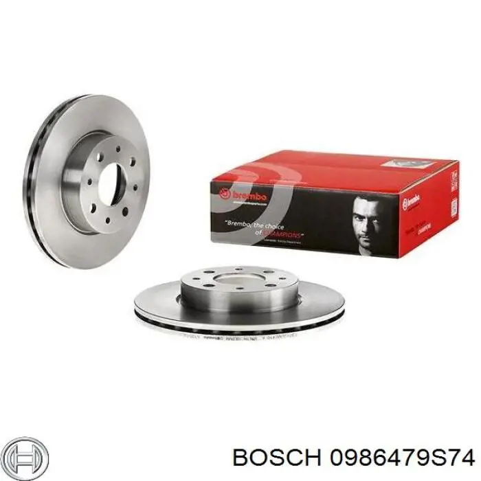 Comprar 0986479S74 Bosch Freno de disco delantero