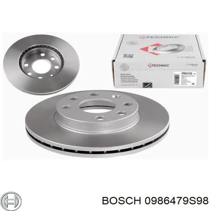 Disco de freno 0986479S98 Bosch