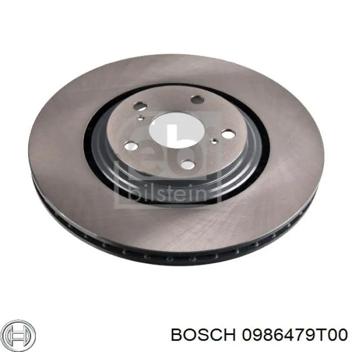 0986479T00 Bosch disco de freno delantero