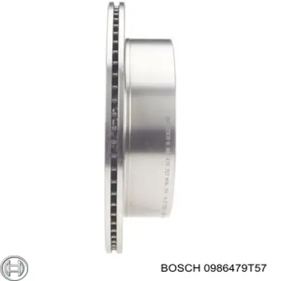 Disco de freno trasero 0986479T57 Bosch