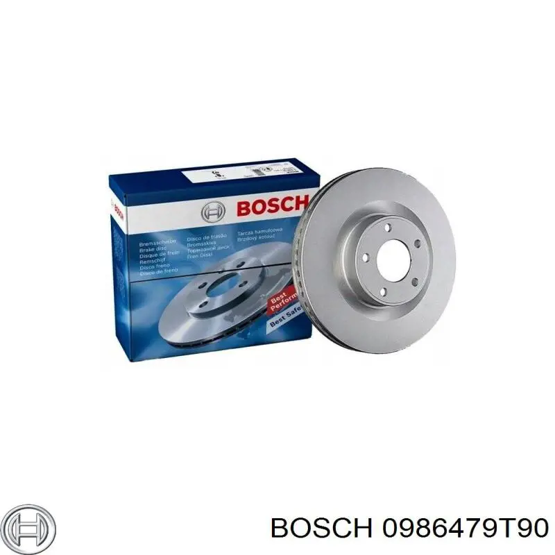 0986479T90 Bosch disco de freno trasero