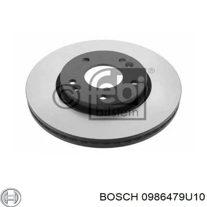 Disco de freno 0986479U10 Bosch