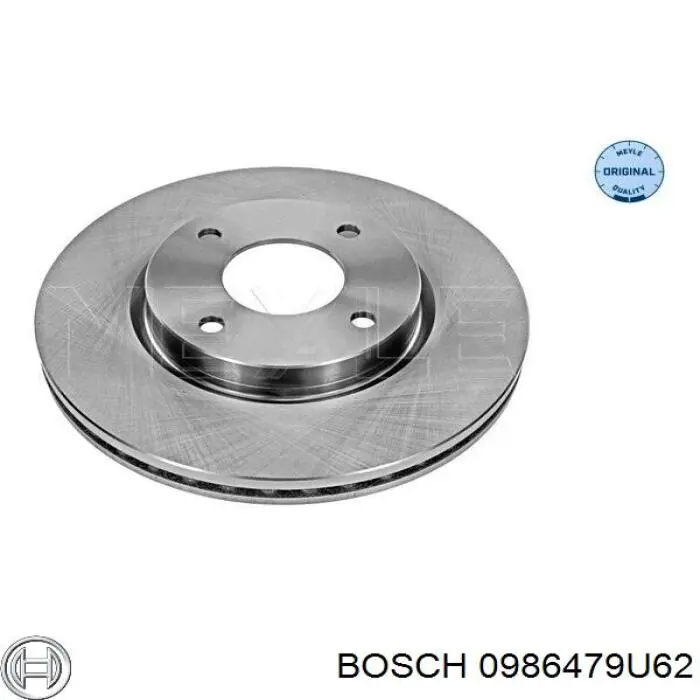 0986479U62 Bosch freno de disco delantero