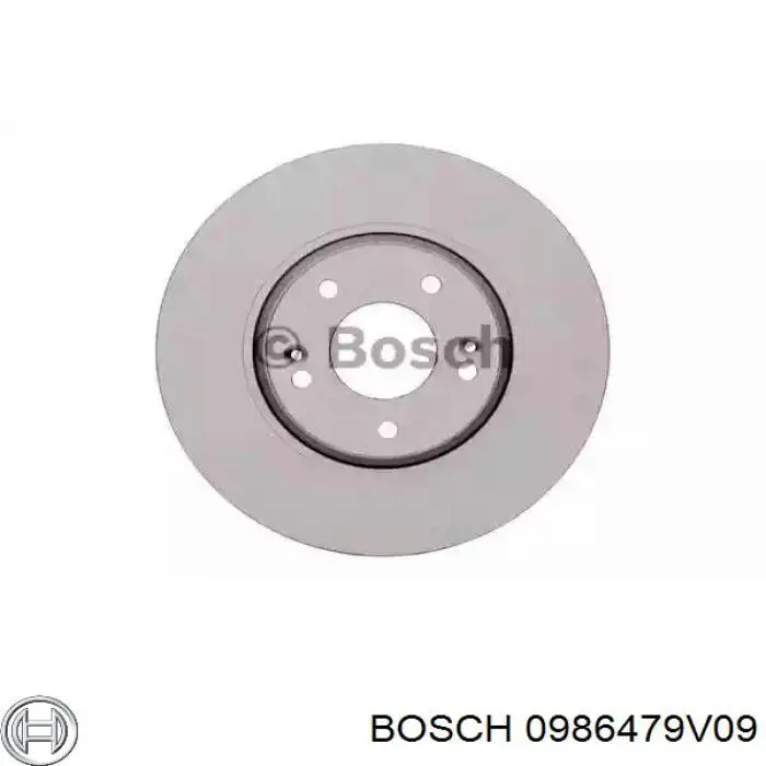 0986479V09 Bosch Freno de disco trasero