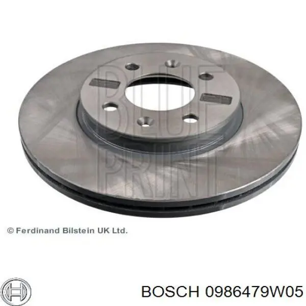 0986479W05 Bosch freno de disco delantero