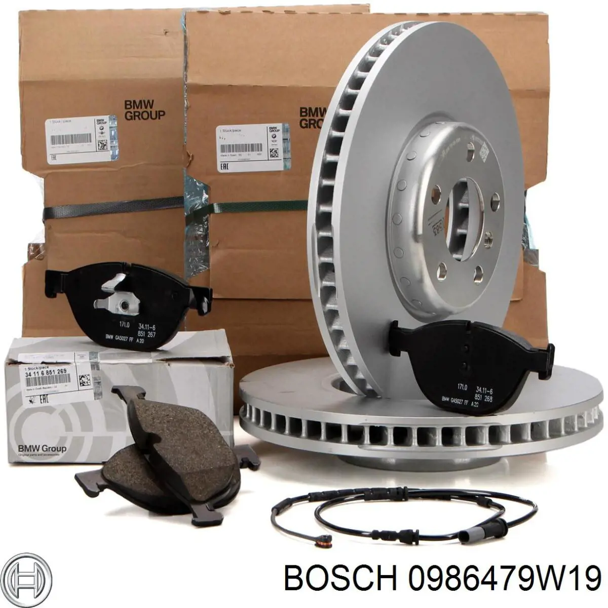Comprar 0986479W19 Bosch Freno de disco delantero