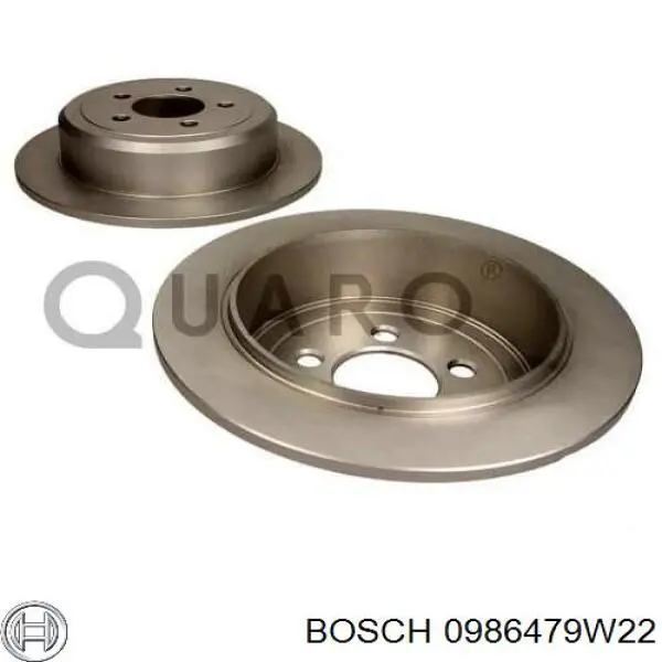 Disco de freno trasero Bosch 0986479W22 precio, desde 49,28 EUR