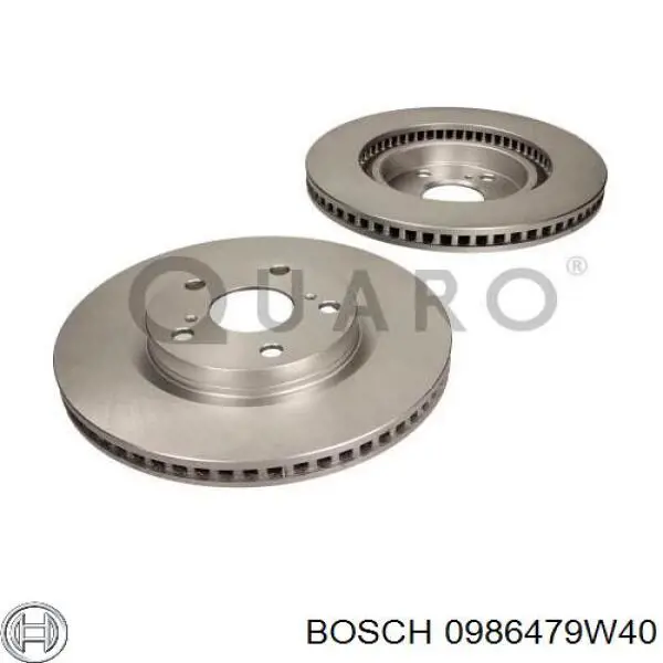 0986479W40 Bosch freno de disco delantero