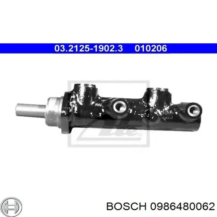 0986480062 Bosch bomba de freno