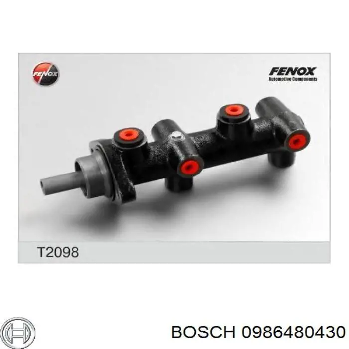 0986480430 Bosch cilindro principal de freno