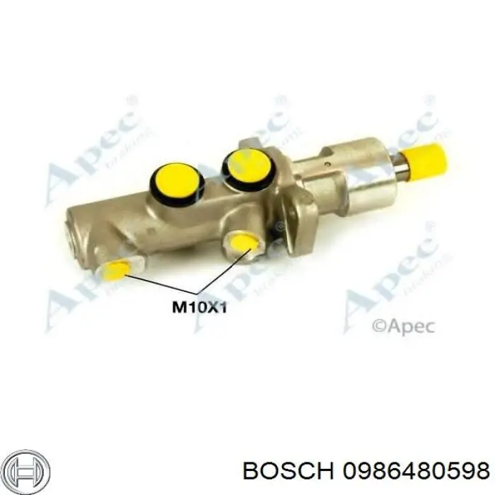 0986480598 Bosch bomba de freno
