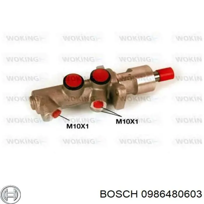 0986480603 Bosch cilindro principal de freno