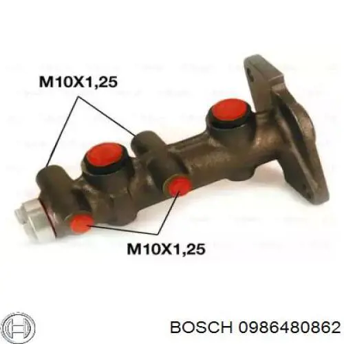 Cilindro maestro de frenos Bosch 0986480862 precio, desde 34,64 EUR