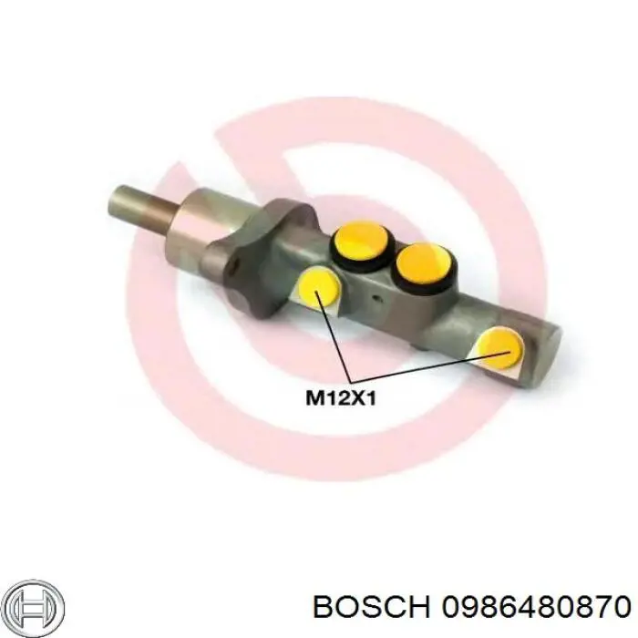 0986480870 Bosch cilindro principal de freno