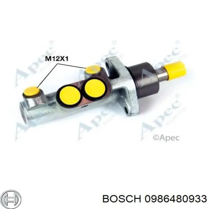 0986480933 Bosch bomba de freno