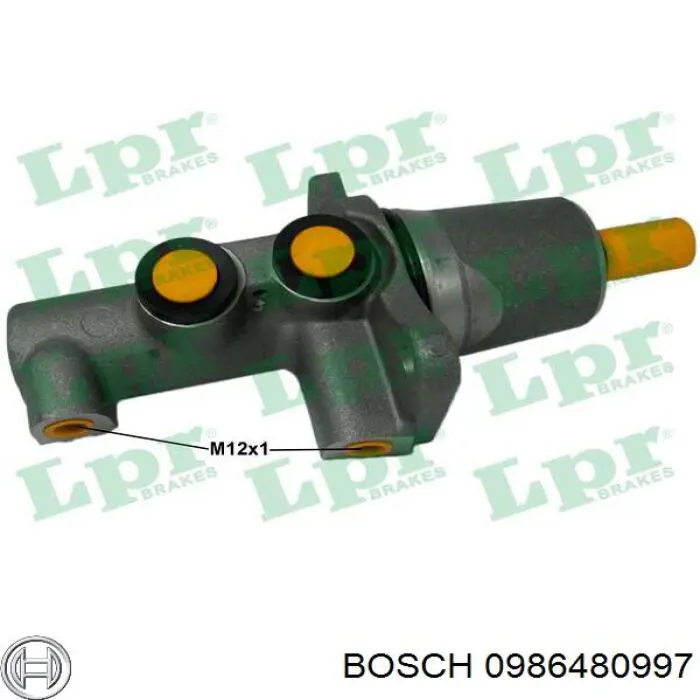 Cilindro principal de freno Bosch 0986480997