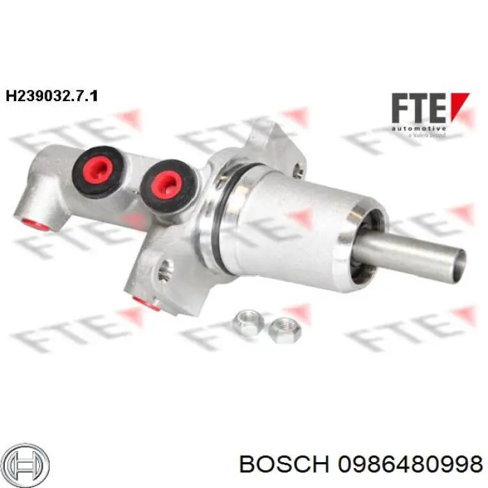 0986480998 Bosch bomba de freno