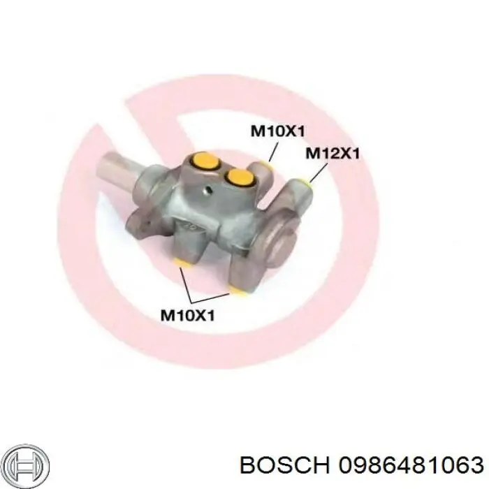 0986481063 Bosch bomba de freno