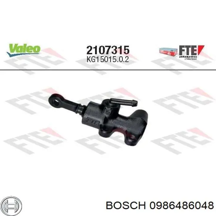 Cilindro de embrague Bosch 0986486048 precio, desde 71,71 EUR
