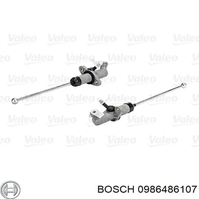 0986486107 Bosch cilindro maestro de embrague