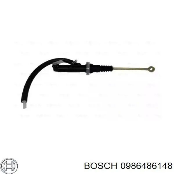 0 986 486 148 Bosch cilindro maestro de embrague