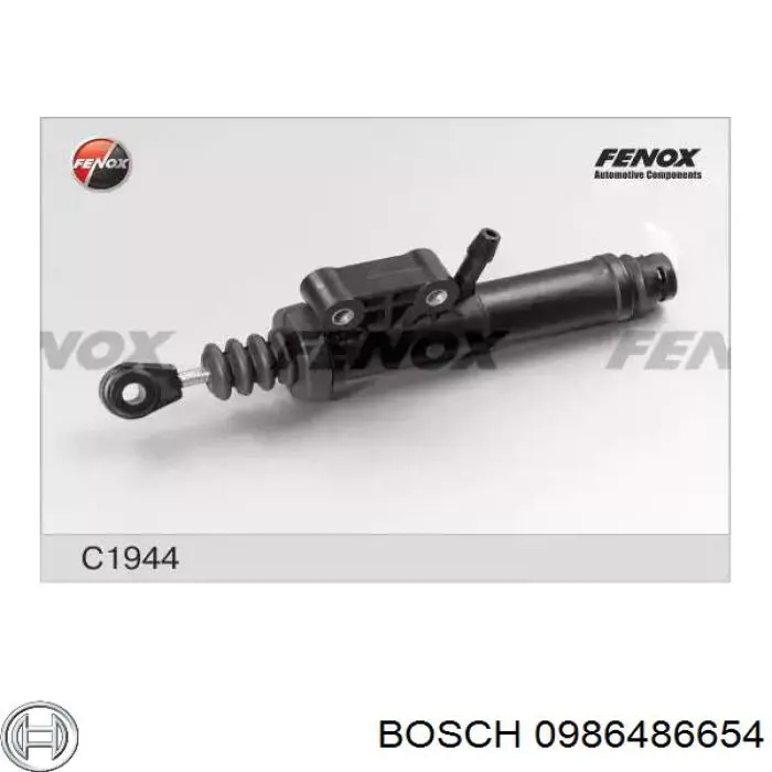 Comprar 0986486654 Bosch Cilindro maestro de embrague