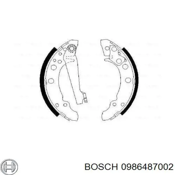 Comprar 0986487002 Bosch Zapatas de freno