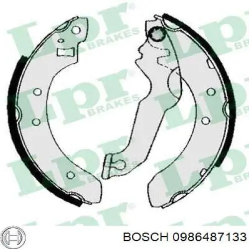 0986487133 Bosch zapatas de frenos de tambor traseras