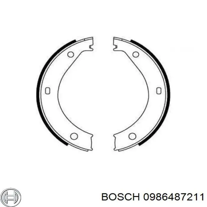 Juego de zapatas de frenos, freno de estacionamiento BMW 5 E28